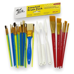 [BMHS0066] Mont Marte Assorted Brush Pack 26pc