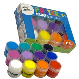 [MPST8002] Mont Marte Poster Paint Set 12pc x 20ml