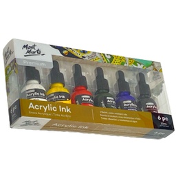 [PMNK0001] Mont Marte Acrylic Ink 6pc x 20ml