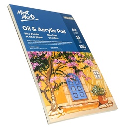 [MSB0146] Mont Marte Oil &amp; Acrylic Pad 350gsm A3 20 Sheets