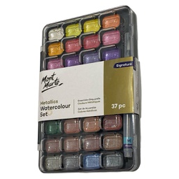 [PMHS0119] Mont Marte Metallic Watercolour Set 37pc