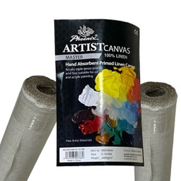 [M5318AH] CANVAS ROLL 100% 450g LINEN HAND ABSORBENT PRIMED 2.1X10