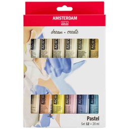 [17820601] Amsterdam Acrylic color SET 12X20ML PASTELS