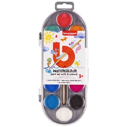 [60152012] Bruynzeel Water Colour PAINT DOT SET 12