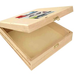 [MSP 40645E] Plaid Wood Surfaces  Cigar Box 