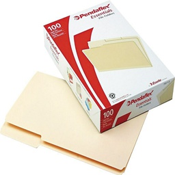 [VE-75313] File Folders, 1/3 Cut Top Tab, Legal, Manila, 100/Box