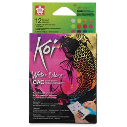 [XNCW-12MH] Koi Watercolor Pocket - 12 Colors