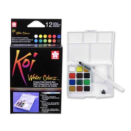 [XNCW-12H] oi Water Colors Pocket Field Sketch Box‏K