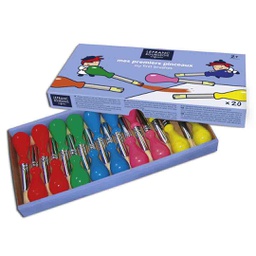 [175266] Lefranc &amp; Bourgeois education brush baby school pack of 20