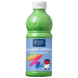 [188013] Lefranc &amp; Bourgeois education gouache redimix 500ML bottle LEAF GREEN