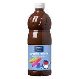 [188015] Lefranc &amp; Bourgeois education gouache redimix 500ML bottle BURNT SIENNA