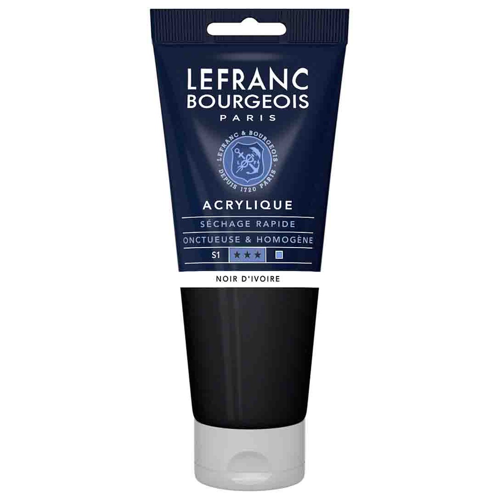 Lefranc & Bourgeois fine acrylic color 200ML tube IVORY BLACK