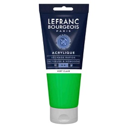 [300380] Lefranc &amp; Bourgeois fine acrylic color 200ML tube LIGHT GREEN