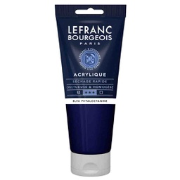 [300408] Lefranc &amp; Bourgeois fine acrylic color 200ML tube PHTHALOCYANINE BLUE