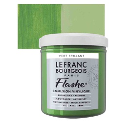 Lefranc &amp; Bourgeois flashe acrylic color 125ml JAR BRILLIANT GREEN
