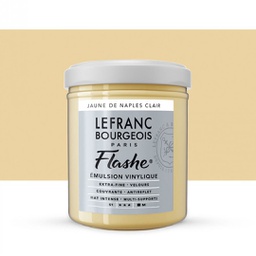 Lefranc &amp; Bourgeois flashe acrylic color 125ml JAR NAPLES YELLOW LIGHT