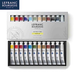 [405165] Lefranc &amp; Bourgeois oil  color set of 12X20ML extra fine
