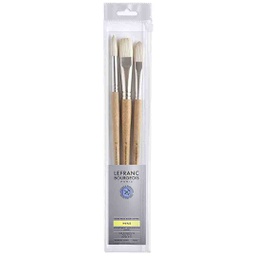 [405171] Lefranc &amp; Bourgeois professional brush HOG set of 3 large texture