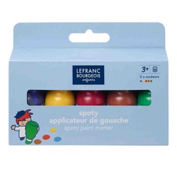 [807251] Lefranc &amp; Bourgeois education spotty paint marker set of 5X70ML