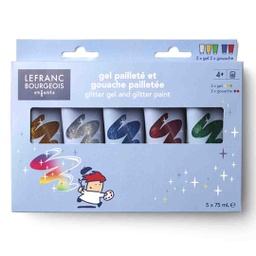 Lefranc &amp; Bourgeois glitter gel and glitter paint 
