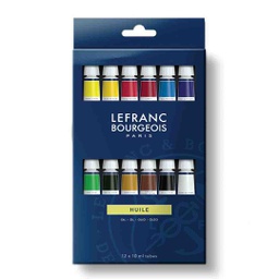 [810117] Lefranc &amp; Bourgeois fine oil color set of 12X10ML