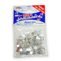 [49620] KREUL Gems Hearts clear 150 pieces SB