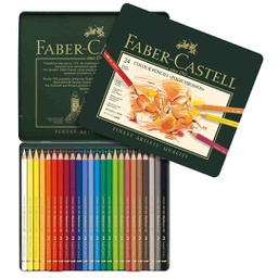 [19874] FABER-CASTEL Polychromos Color Pencil Set - Pack of 24‏