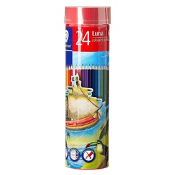 [ST-136-MC24] STAEDTLER SET OF 24 PENCIL COLORS IN METAL ROUND TIN‏