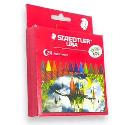 [2200LC24] Staedtler Luna Wax Colour Crayons Safe For Kids‏
