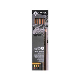 [L1171061] BOX 6 LYRA GRAD GRAPHITE ARTISTIC