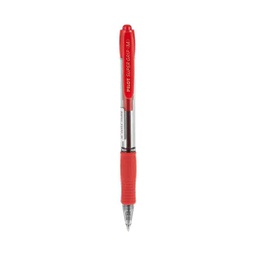 [BPGP-10R-M] قلم بايلوت احمر ضغاط PILOT super grip m