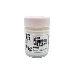 Sakura Gouache Poster Color 30ml WHITE‏