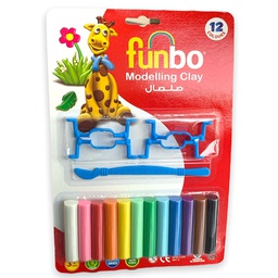 [FO-MC-150-12+1T] صلصال فنبو مع ادوات funbo