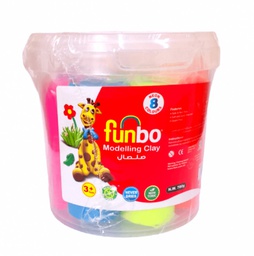 [FO-MC-700N-8] صلصال علبة بلاستيك 8 لون Funbo
