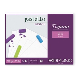 Fabriano Tiziano Pastel Blocks White 160 GSM 23 X 30.5 CM