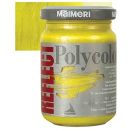 [M1120563] Maimeri Polycolor Vinyl Paints - Reflect Yellow, 140 ml, Jar