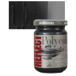 [M1120568] Maimeri Polycolor Vinyl Paints - Reflect Black, 140 ml