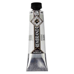 [18058002] Rembrandt  Acrylic color 40ML SILVER