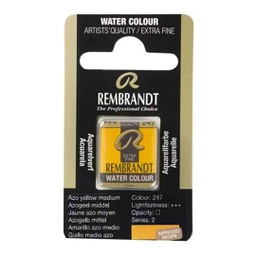 [05862691] Rembrandt water color   pan  AZO YELLOW MED