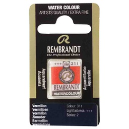 [05863111] Rembrandt water color   pan  VERMILION