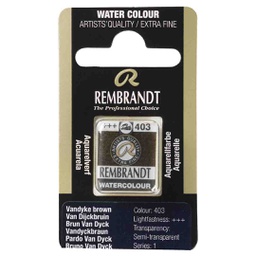 [05864031] Rembrandt water color   pan  VANDYKE BROWN