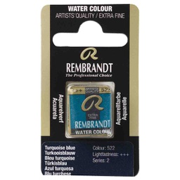 [05865221] Rembrandt water color   pan  TURQ.BLUE