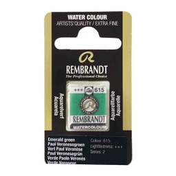 [05866151] Rembrandt water color   pan  EMERALD GREEN