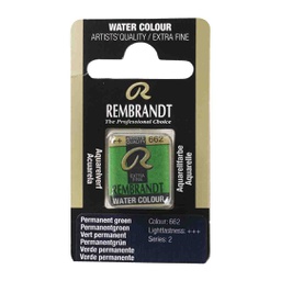 [05866621] Rembrandt water color   pan  PERMANTE GREEN