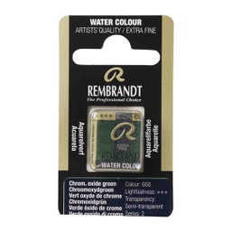[05866681] Rembrandt water color   pan  CHROM.OX.GREEN