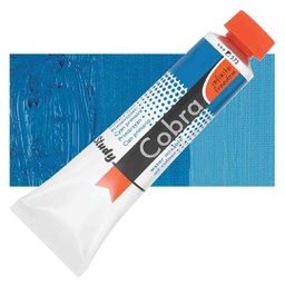[25055720] الوان زيتية مائي من شركة كوبرا هولندية 40 مل قابل للخلط بالماء   Primary Cyan 572