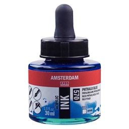 [17205700] Amsterdam Acrylic ink  30ML PHTHALO BLUE