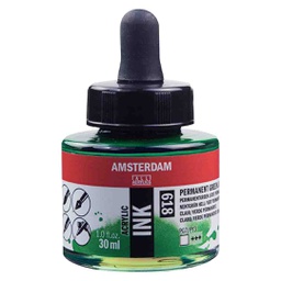 [17206180] الوان حبر اكريلك  امستردام 30 مل PERM.GREEN LT