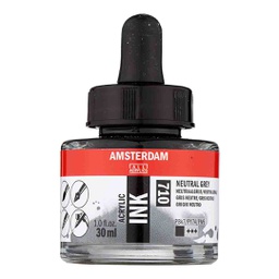 [17207100] Amsterdam acrylic color  INK 30ML NEUTRAL GREY