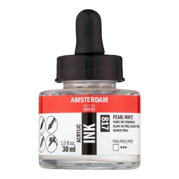 [17208170] Amsterdam acrylic color  INK 30ML PEARL WHITE